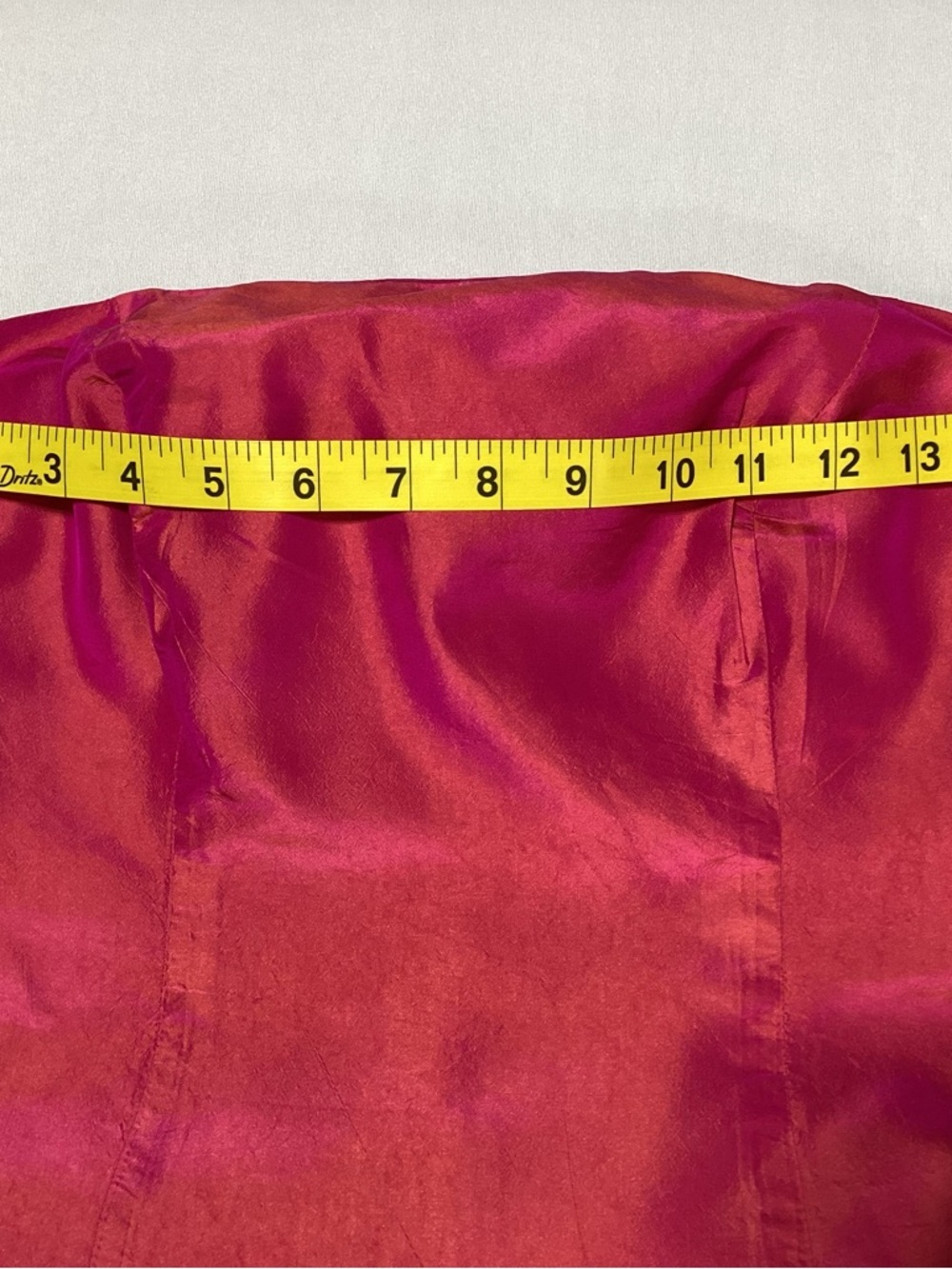 Strapless Fuchsia Sheath Dress - Picture 5 of 7